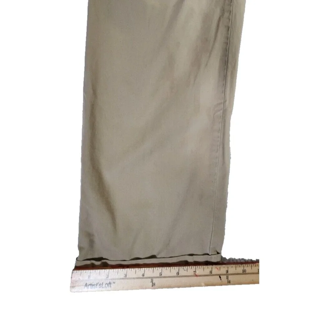 Vtg Polo Ralph Lauren Hammond Pants Men's 36x32* Beige Straight Pleated Cuffed